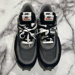 1000% Auth. Nike Sacai X LDWaffle ‘Black’ Size 8